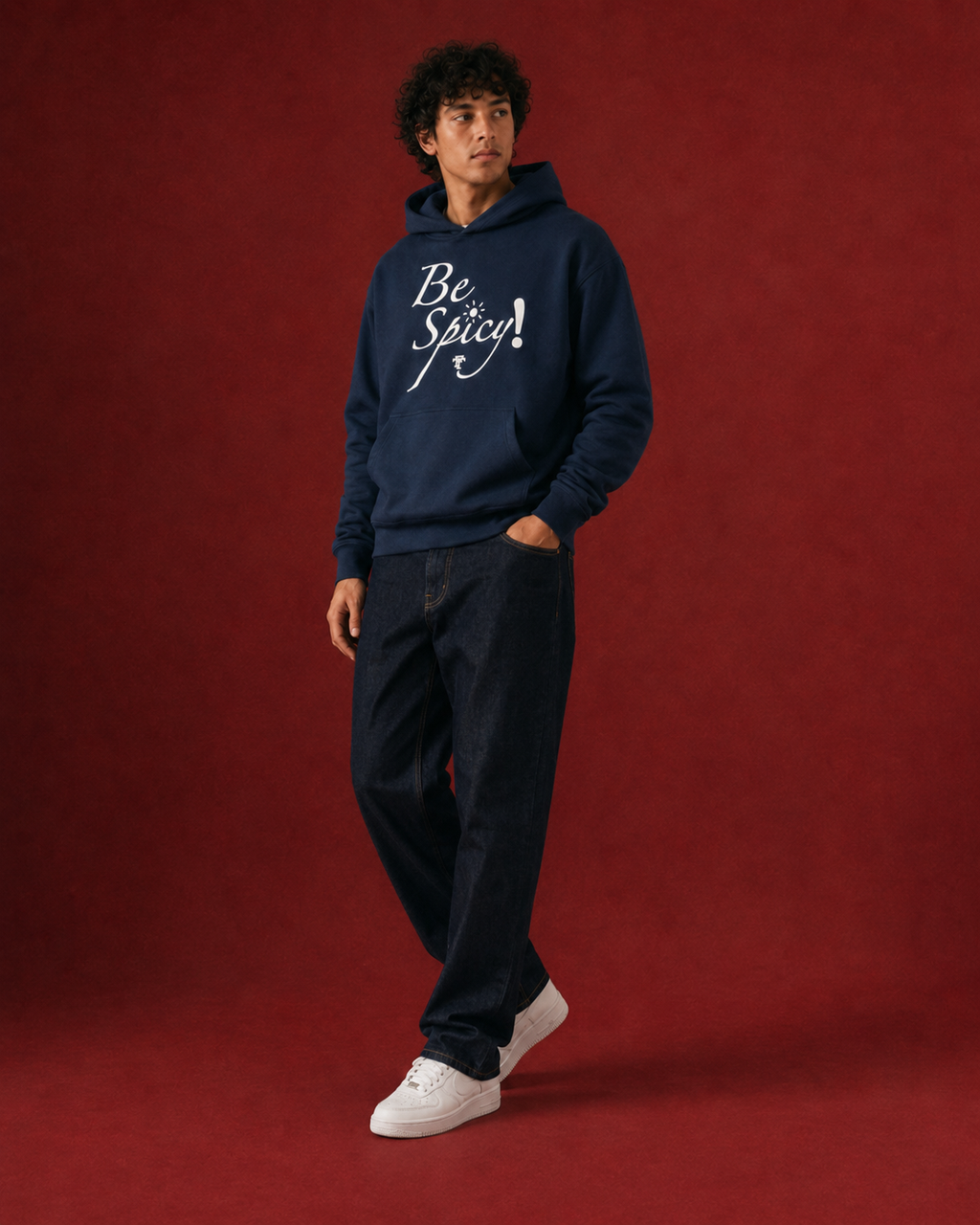SPICY NAVY HOODIE