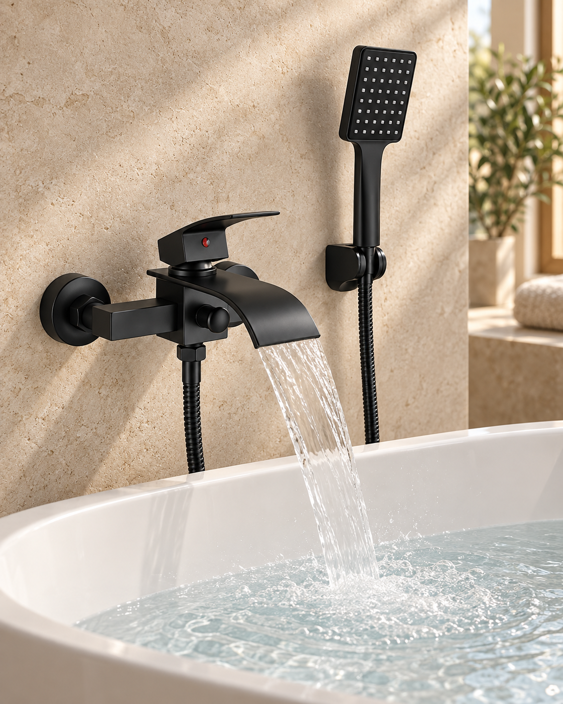 Waterfall Bathtub Faucet Set