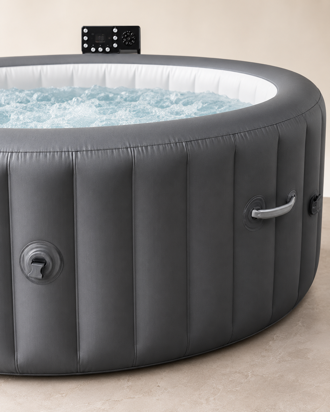 Inflatable Outdoor Spa Hot Tub with Bubble Jets – 2–3 Person