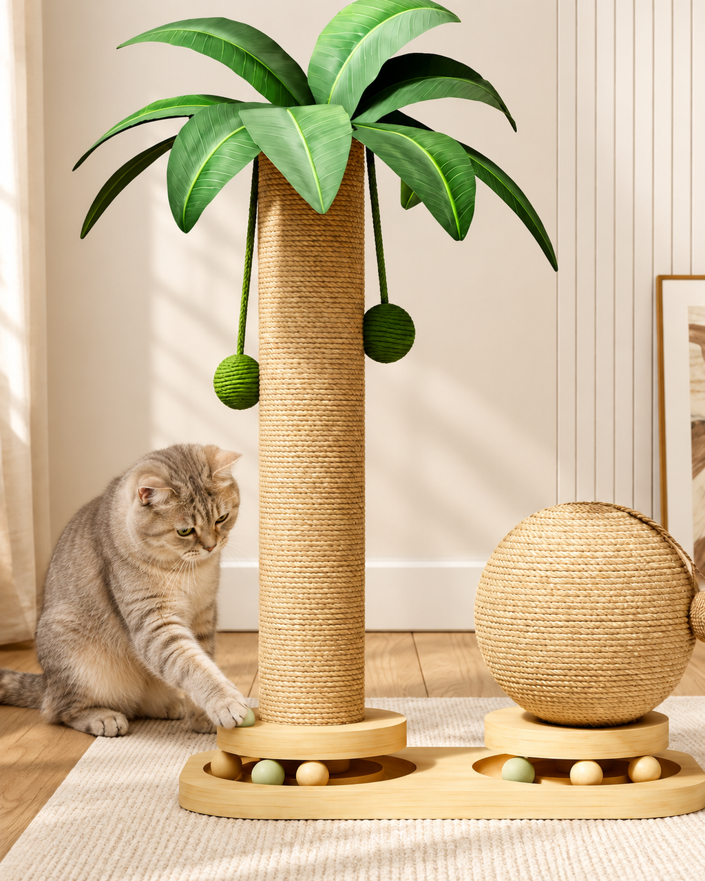 Coconut Tree Cat Scratching Tower