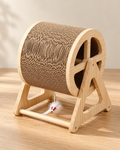 Wooden Cat Fitness & Play Wheel