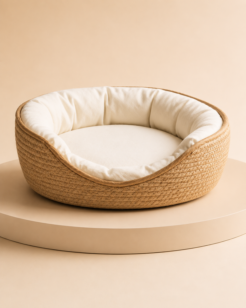Handwoven Rattan Pet Bed