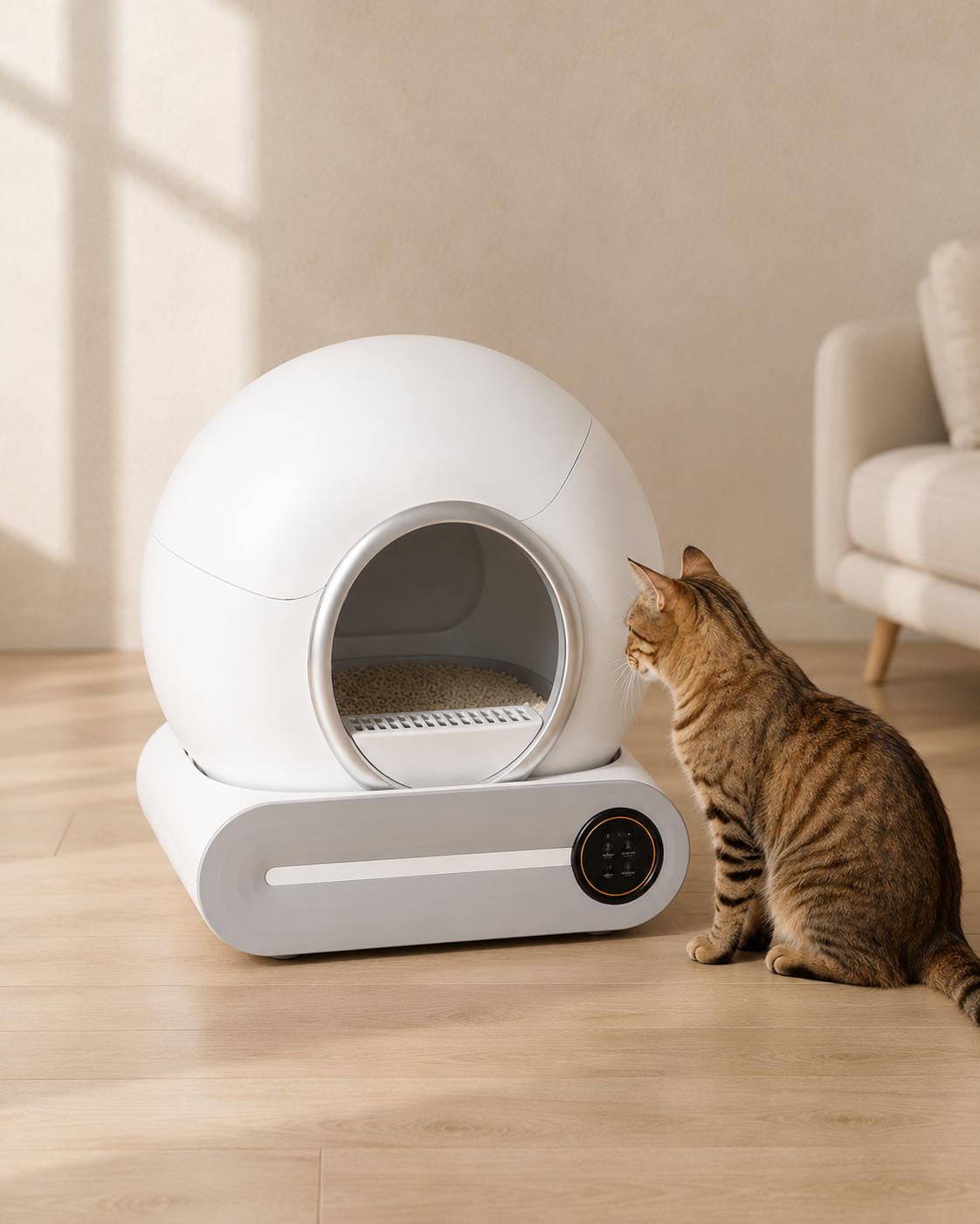 Smart Self-Cleaning Litter Box – 65L