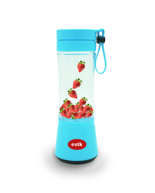 ESTK™ Takeaway Smoothie Blender, Portable Blender (Blue, 380 ml)