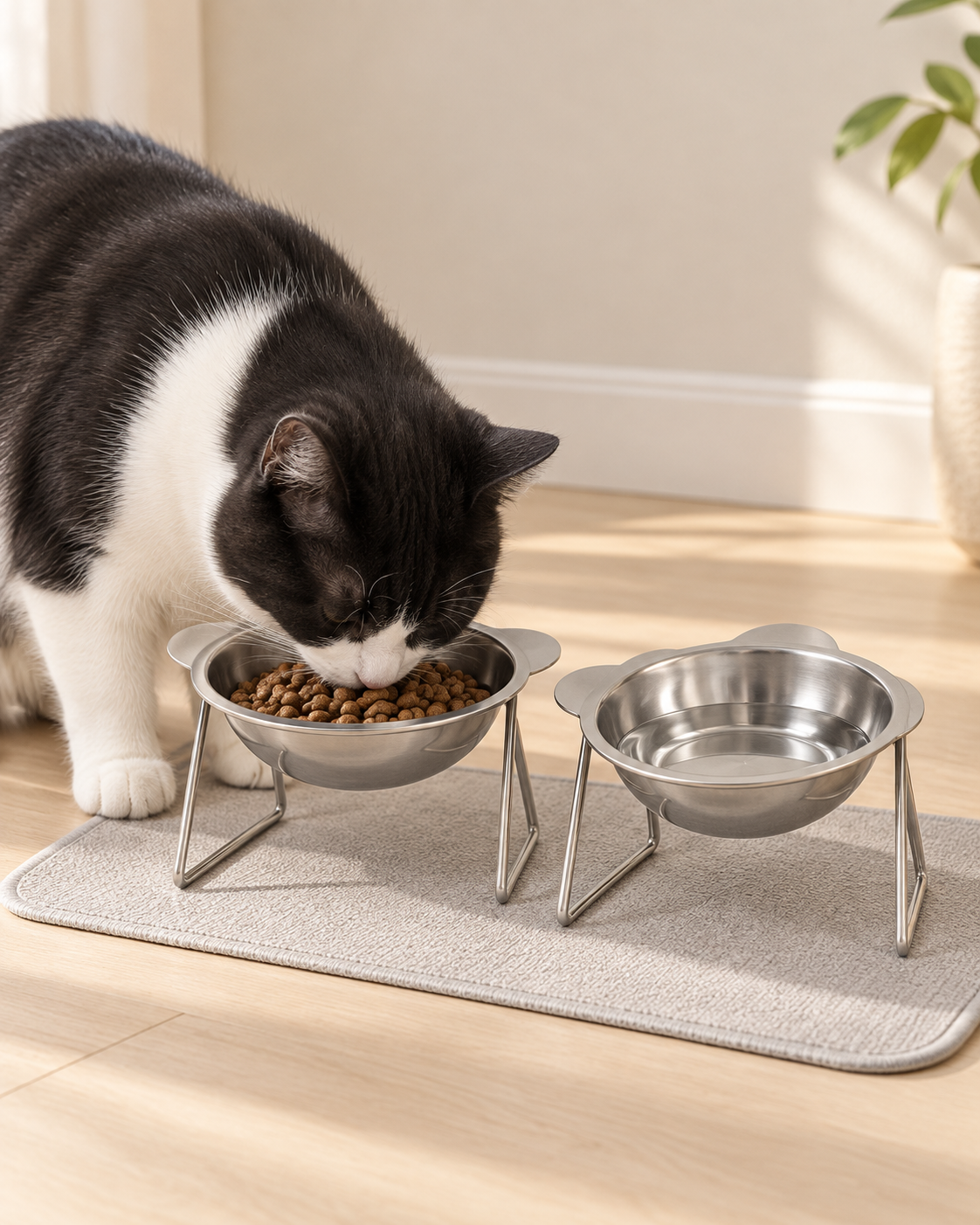 Elevated Stainless Steel Pet Bowl