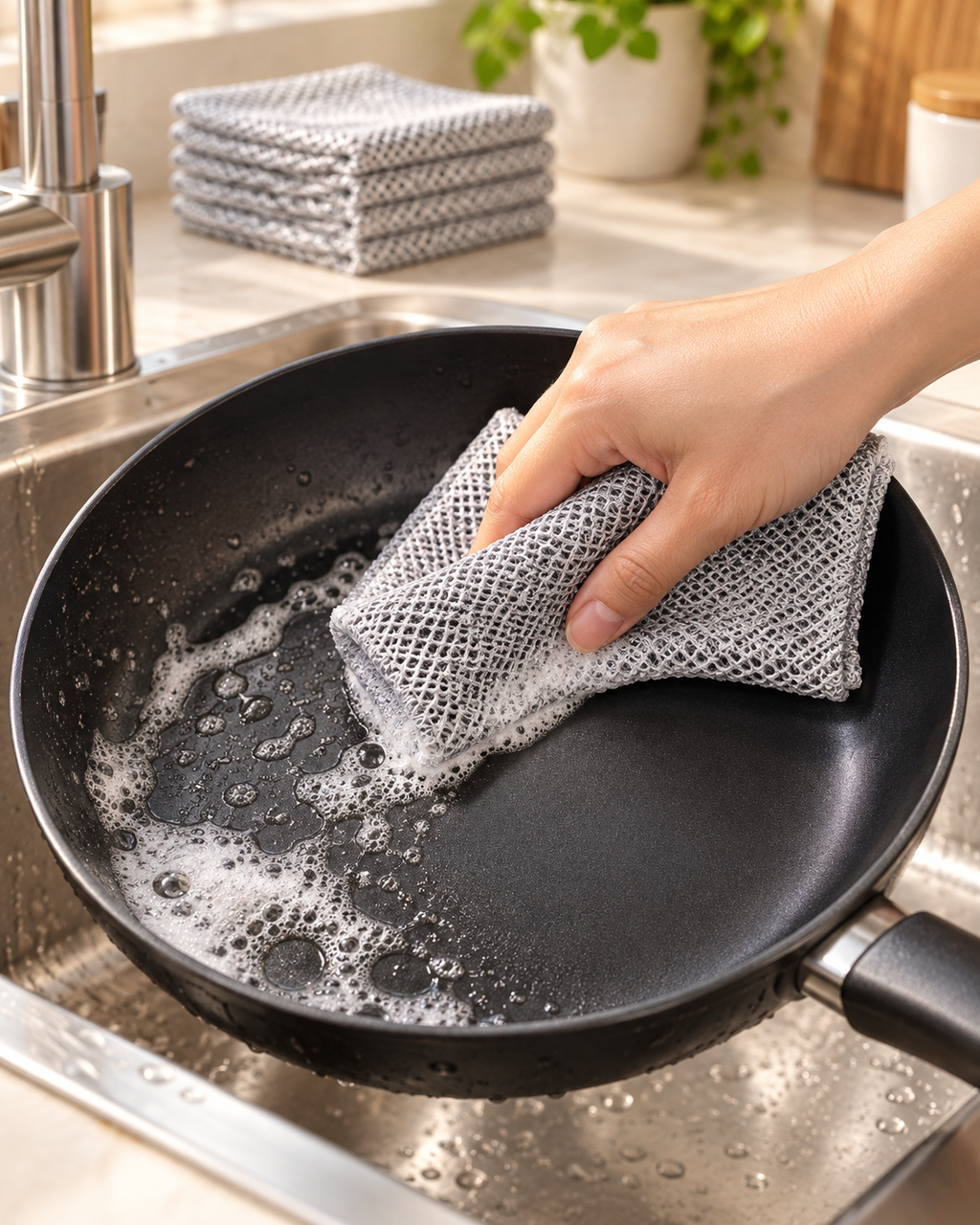 10-Piece Steel Mesh Cleaning Cloth Set