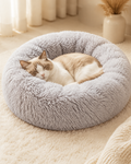 Plush Calming Donut Pet Bed