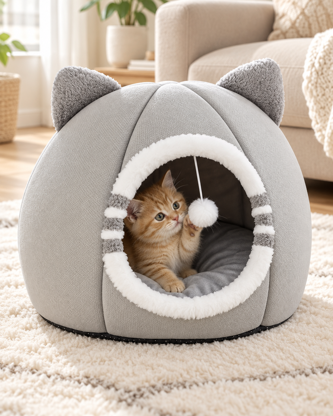 Cozy Cave Pet Bed