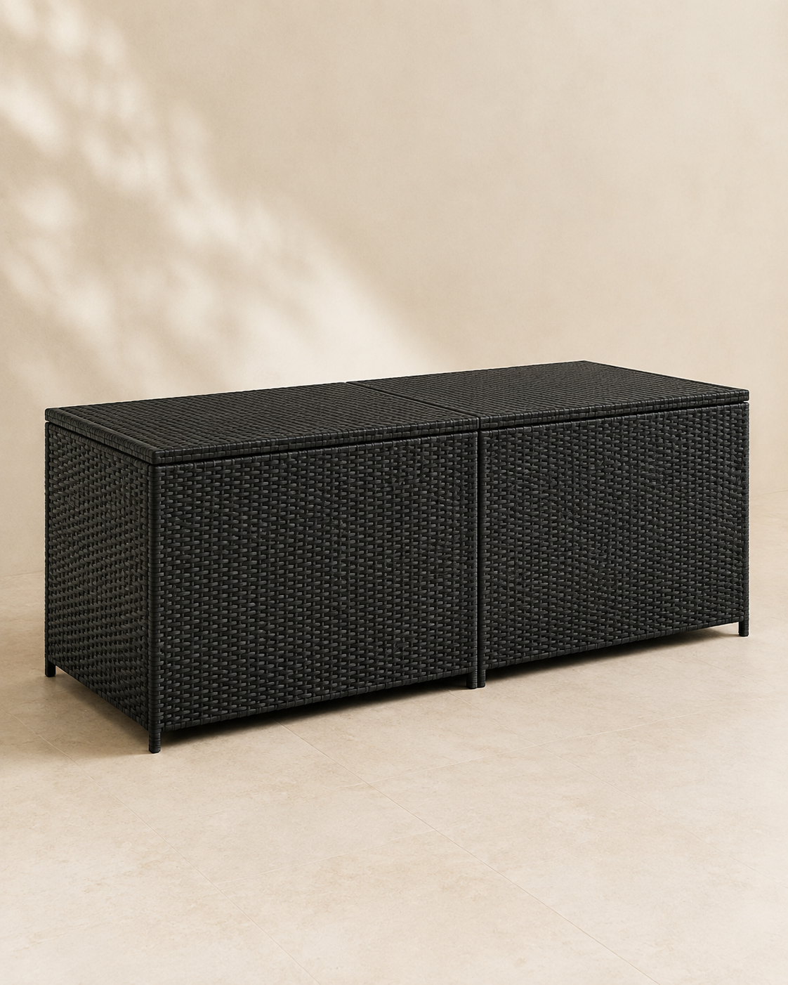 Large Poly Rattan Outdoor Storage Box