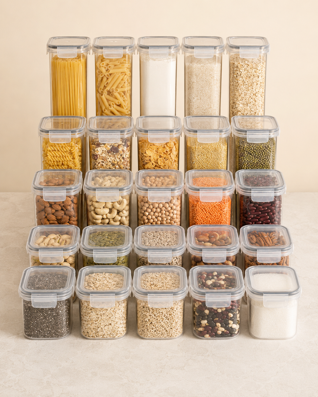 25-Piece Airtight Food Storage Container Set