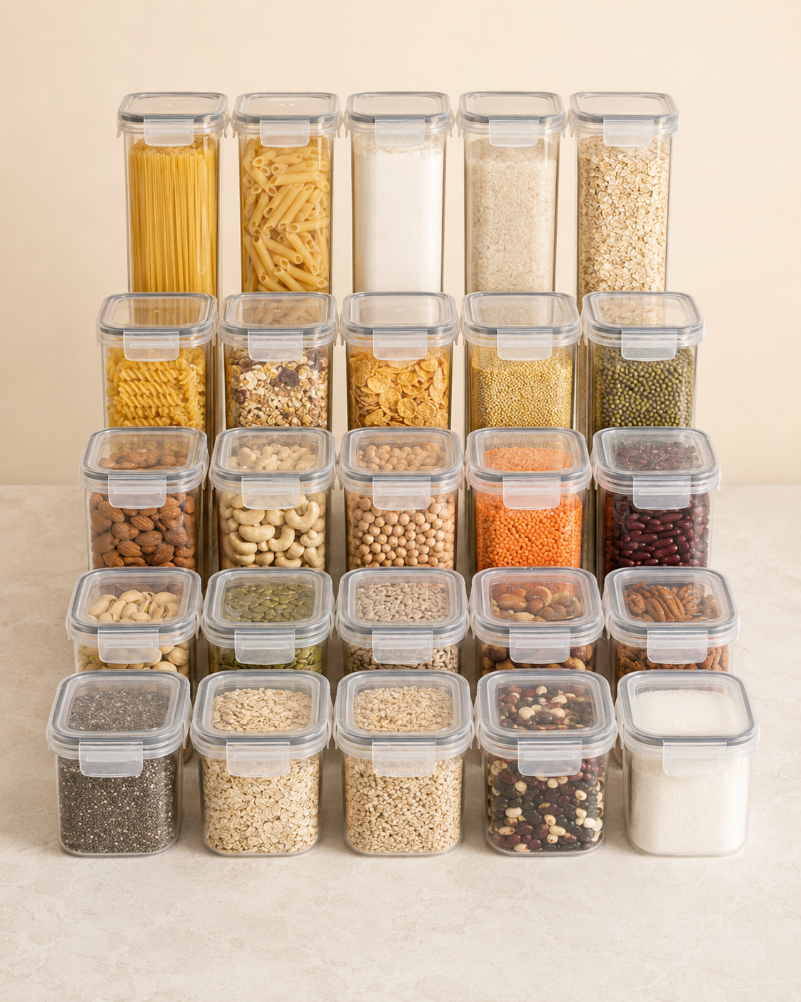 25-Piece Airtight Food Storage Container Set