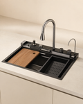 Stainless Steel Waterfall Kitchen Sink Set