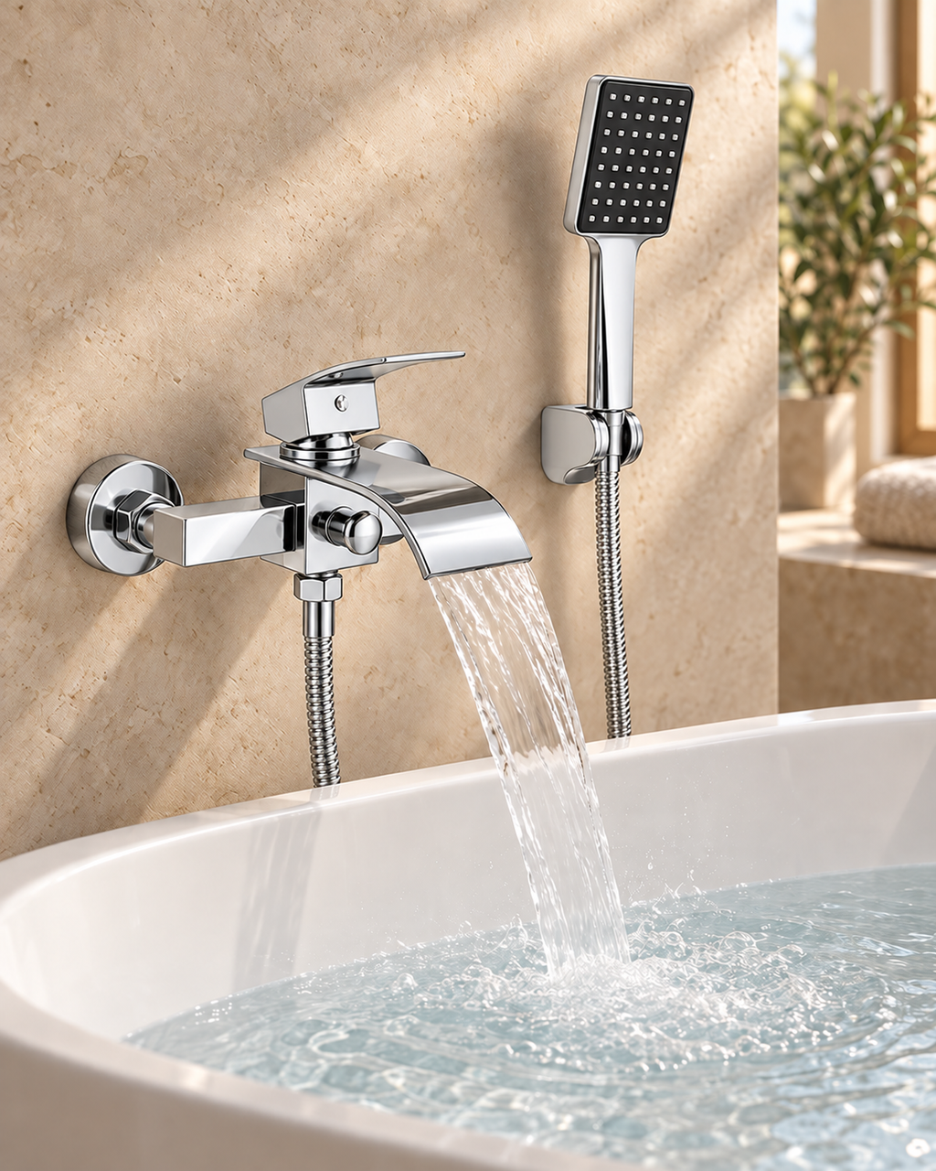 Waterfall Bathtub Faucet Set