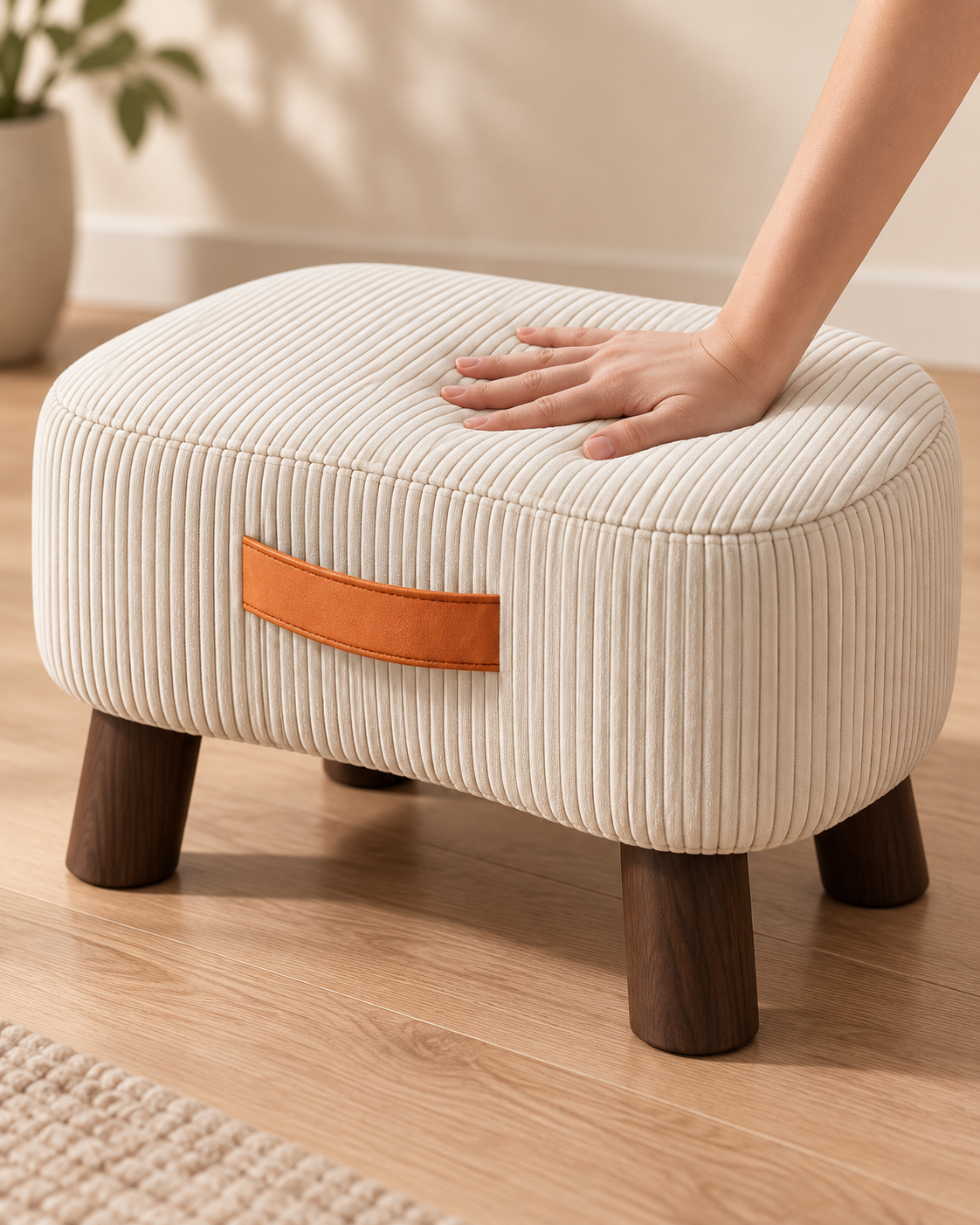 Nordic Upholstered Entryway Bench