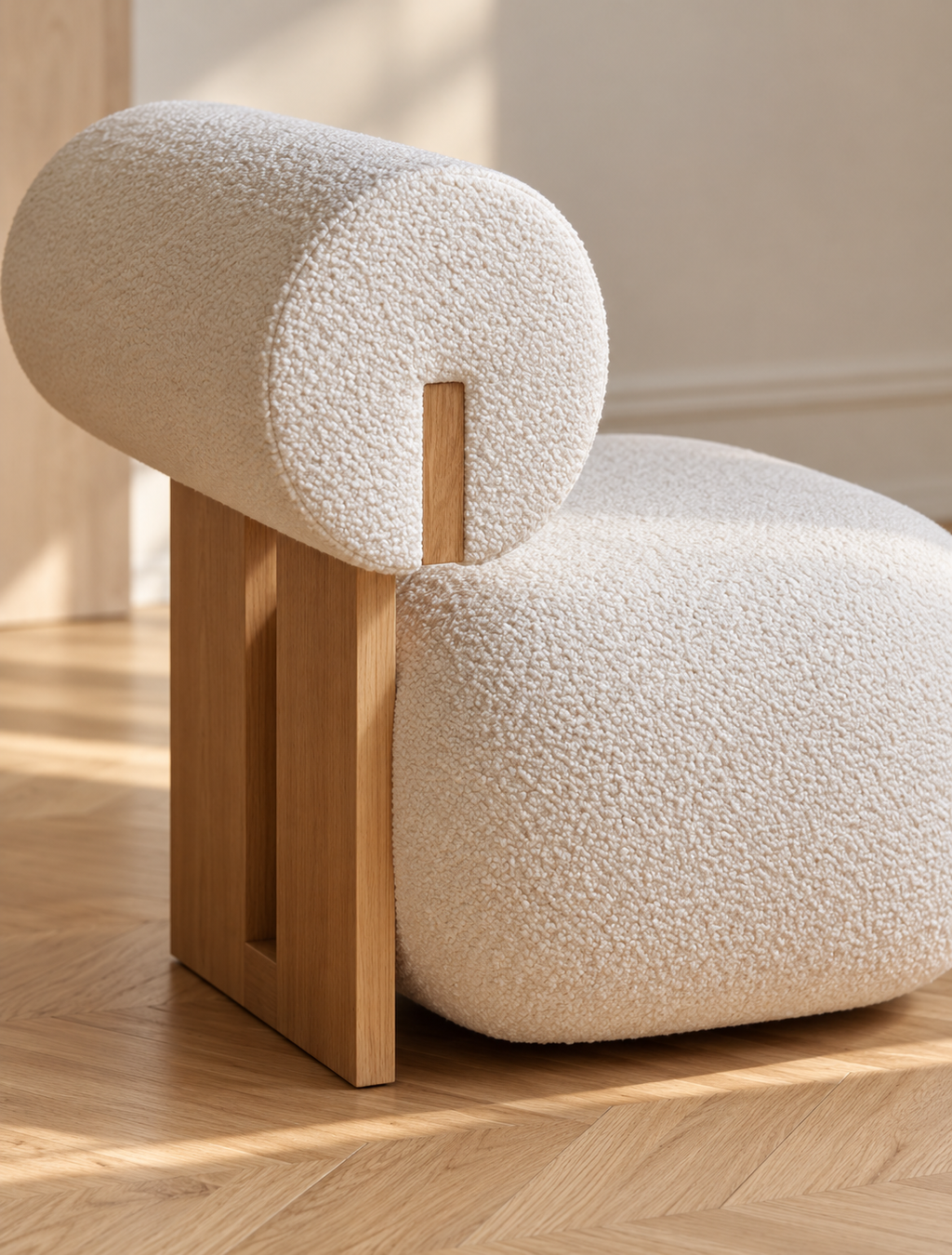 Nordic Solid Wood Lounge Chair