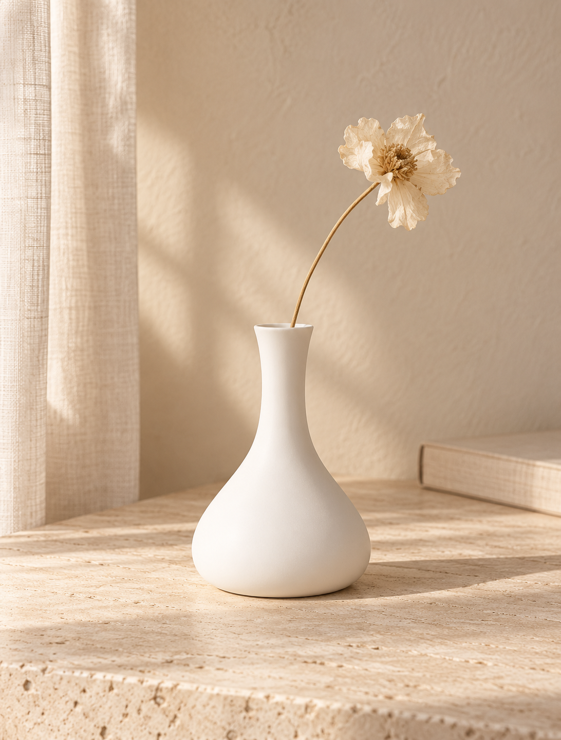 Minimalist Ceramic Bud Vase