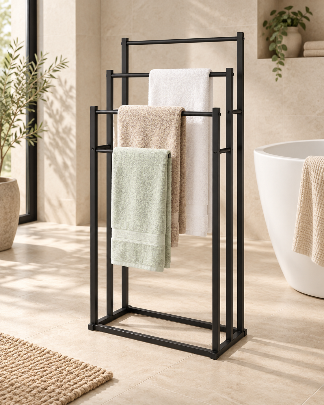 3-Tier Freestanding Towel Rack