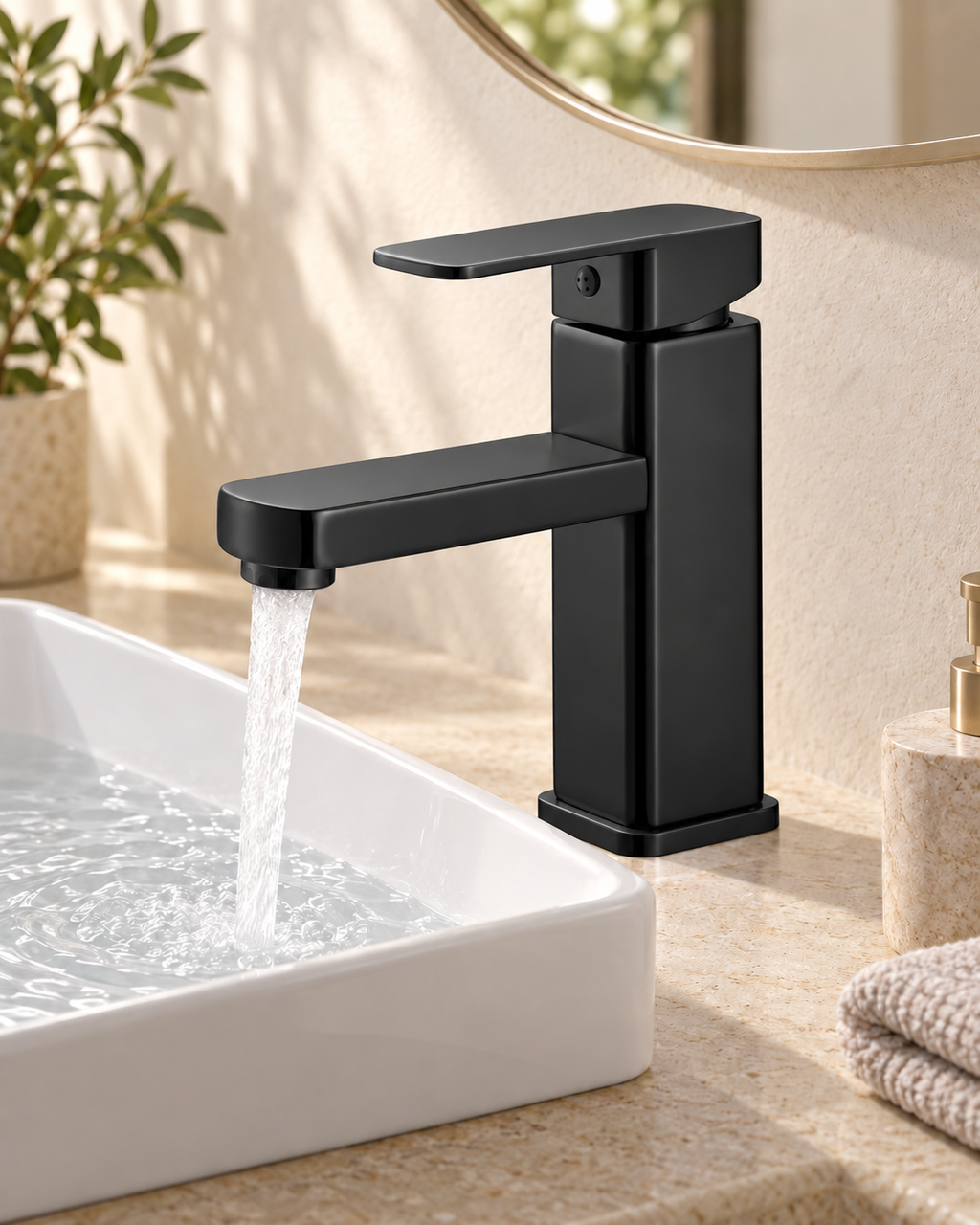 Deck-Mounted Basin Mixer Tap