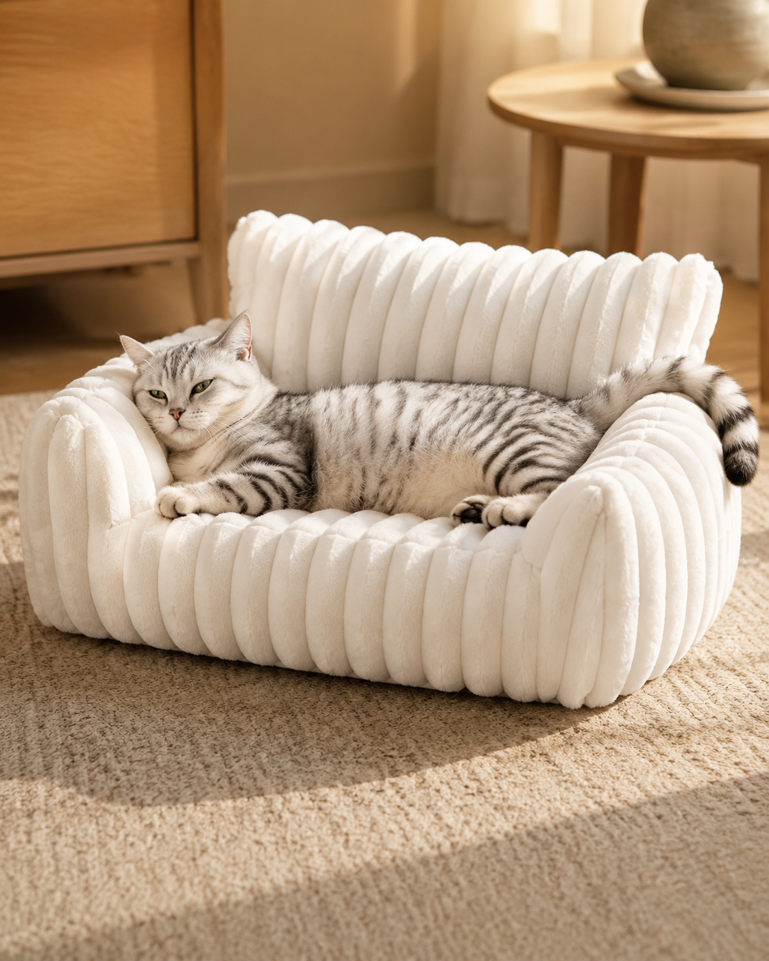 Cozy Plush Pet Sofa Bed