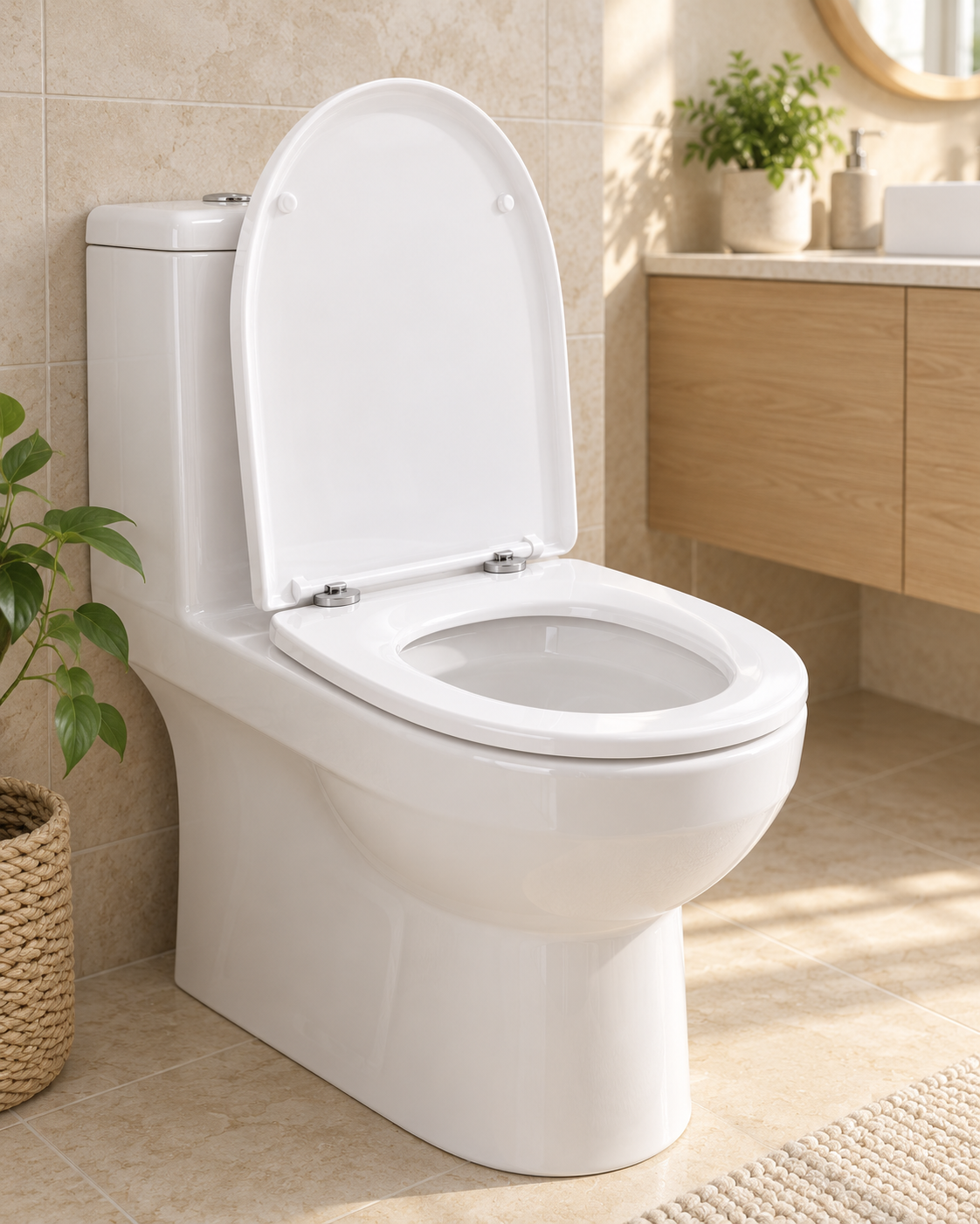Universal U-Shaped Soft-Close Toilet Seat