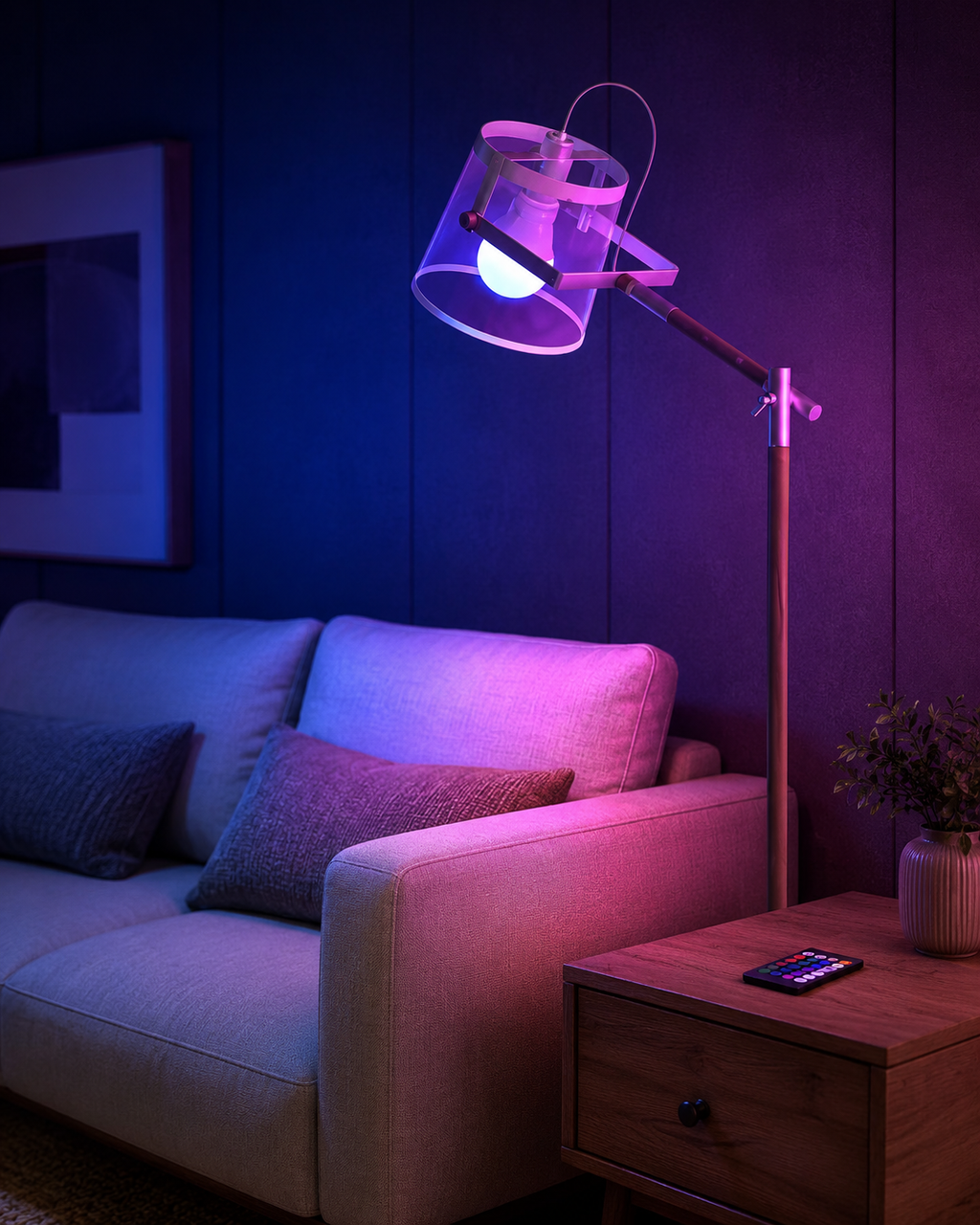 E27 RGB LED Bulb with Remote – 16 Colors