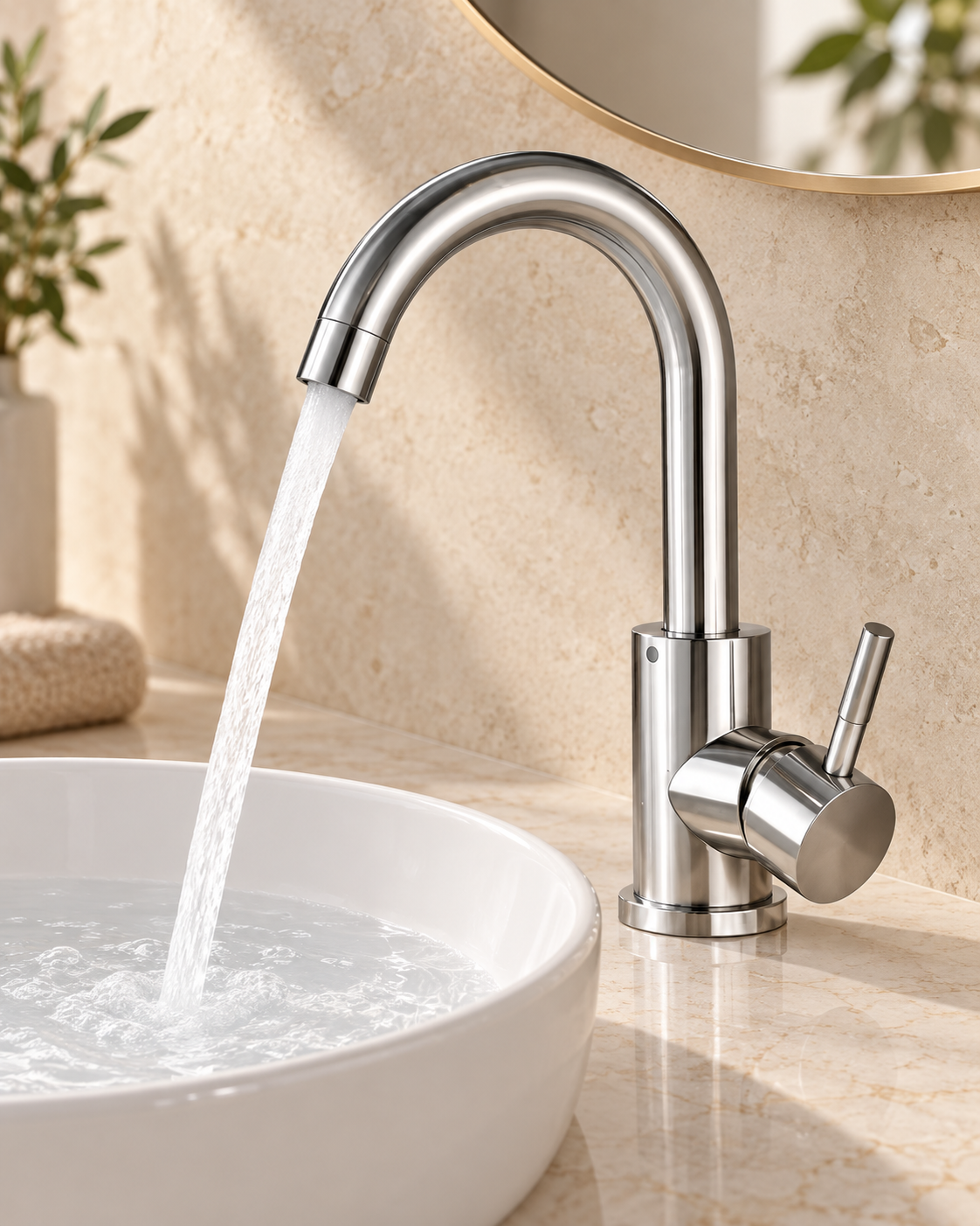 Stainless Steel Basin Mixer Tap