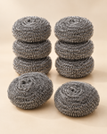 6-Piece Stainless Steel Scrubber Set
