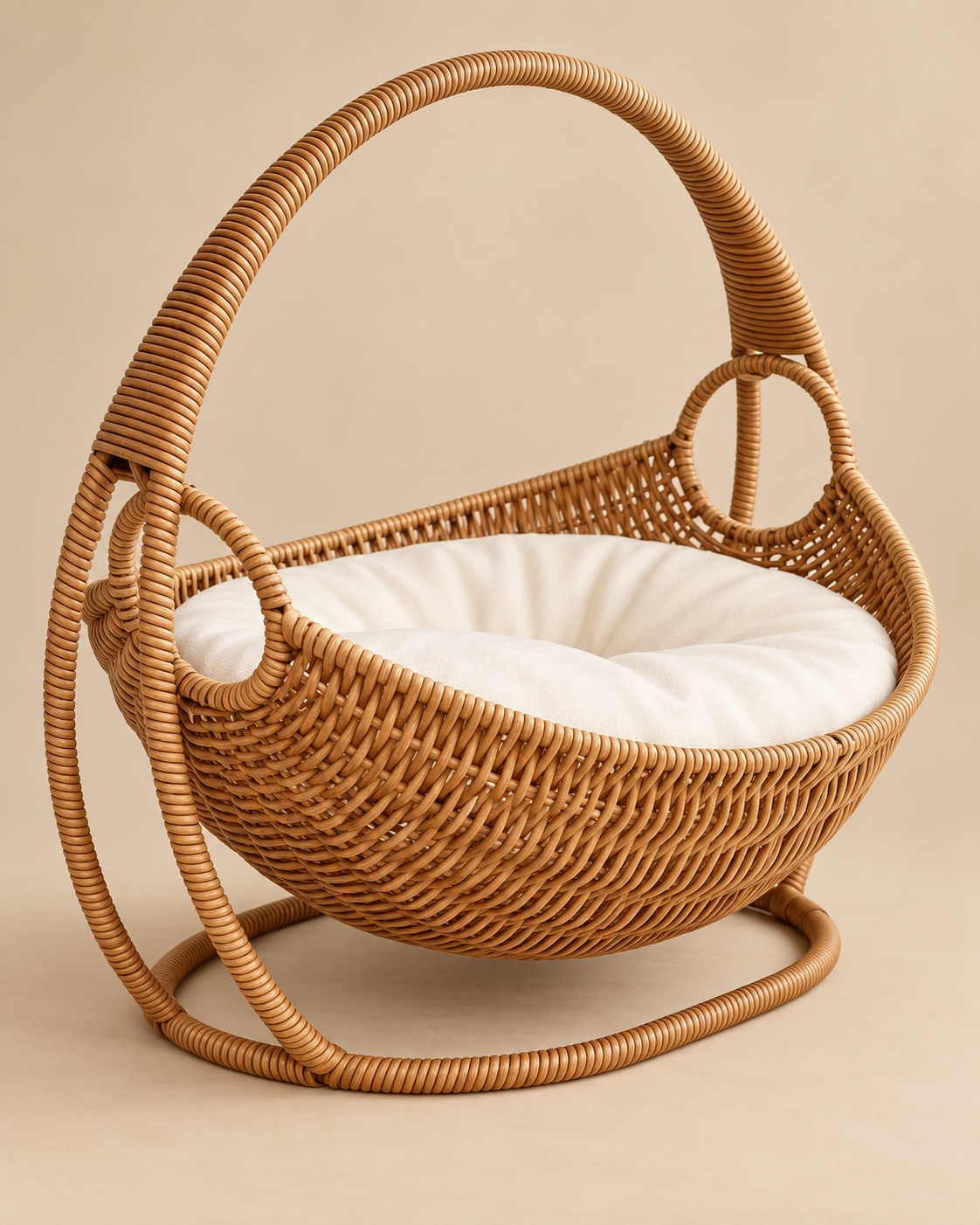 Woven Cocoon Cat Bed
