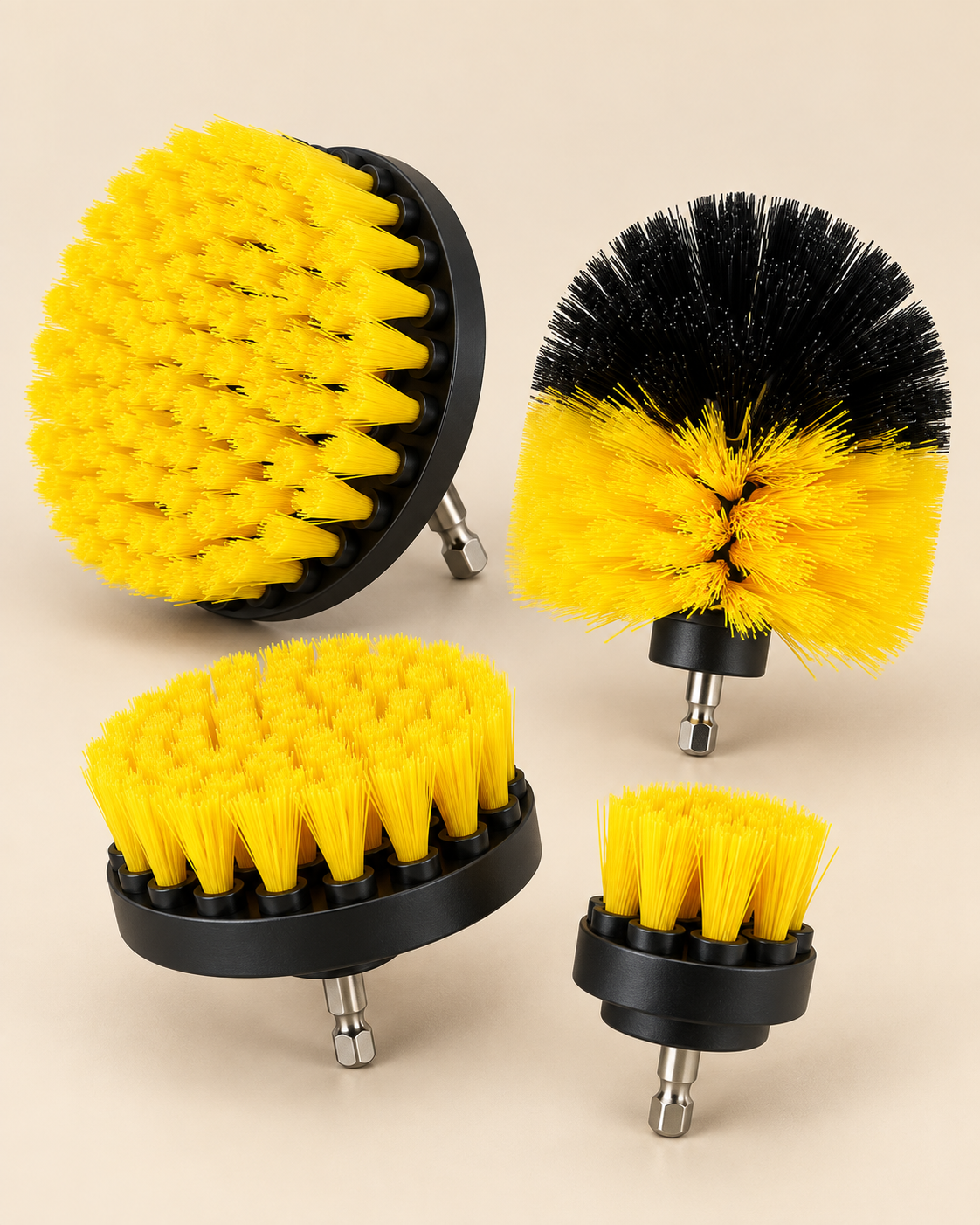 3-Piece Drill Brush Cleaning Set