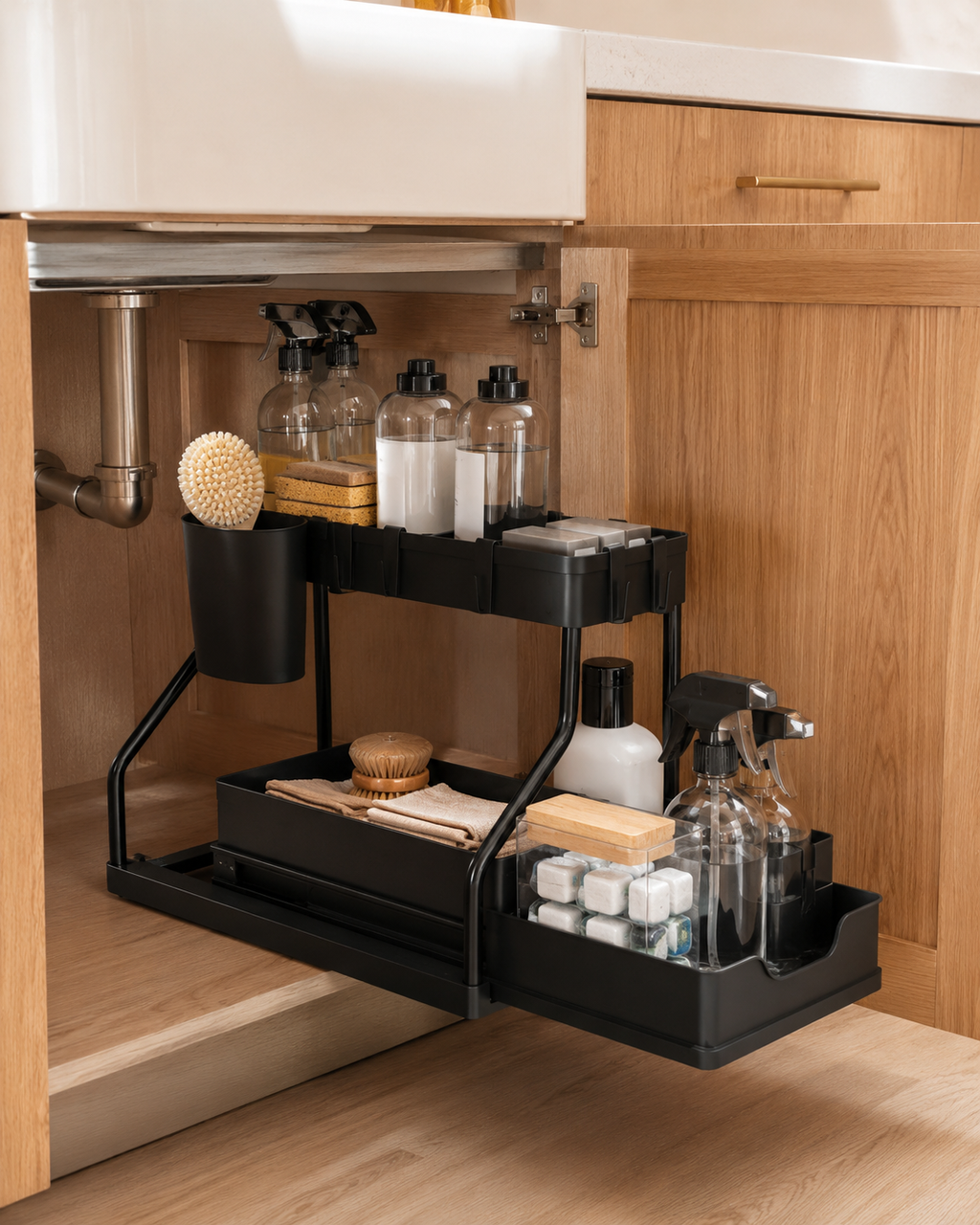 2-Tier Pull-Out Under-Sink Organizer