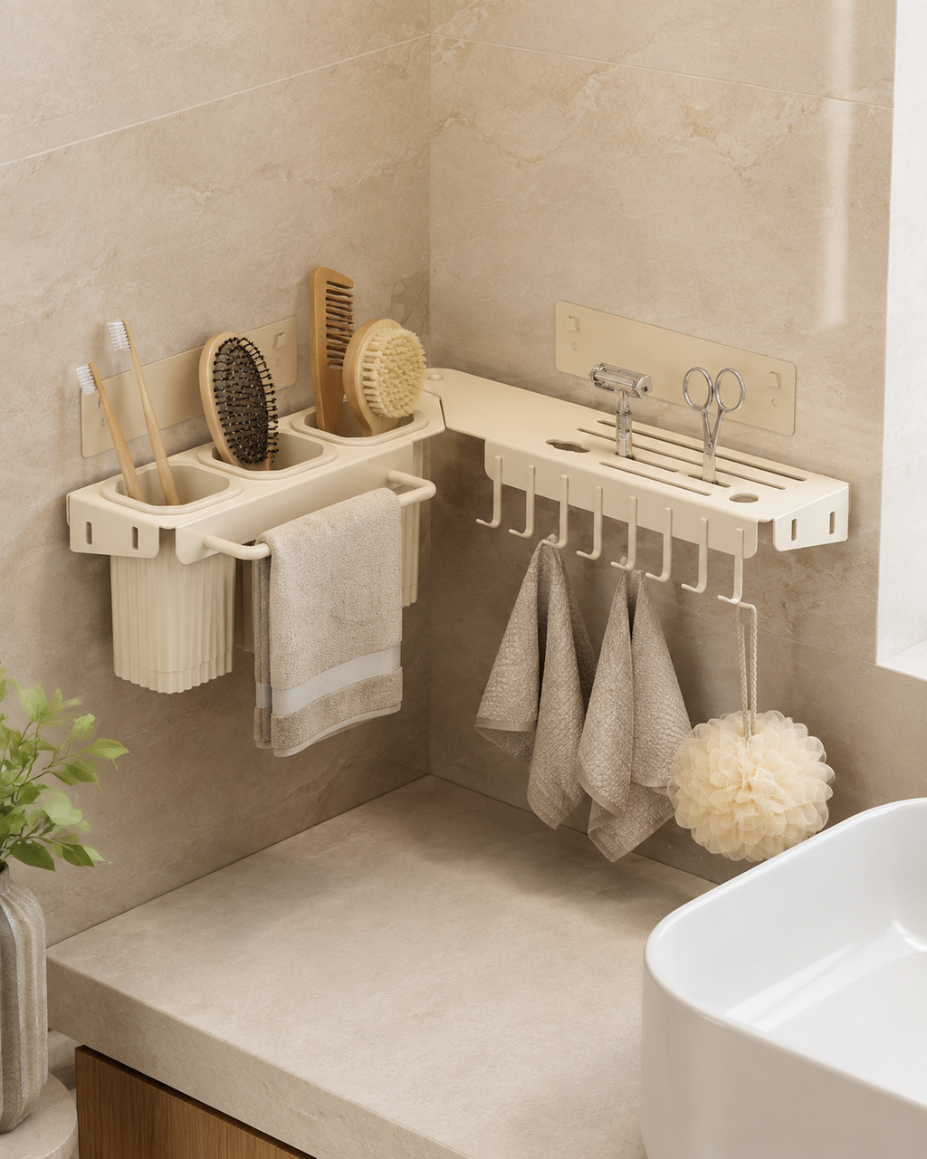 Triangle Wall-Mounted Corner Storage Shelf