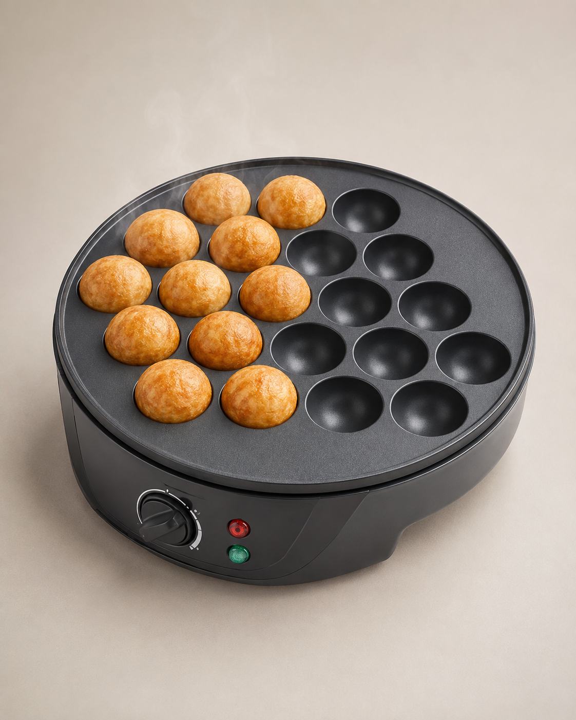 750W Electric Takoyaki Maker – 18 Holes