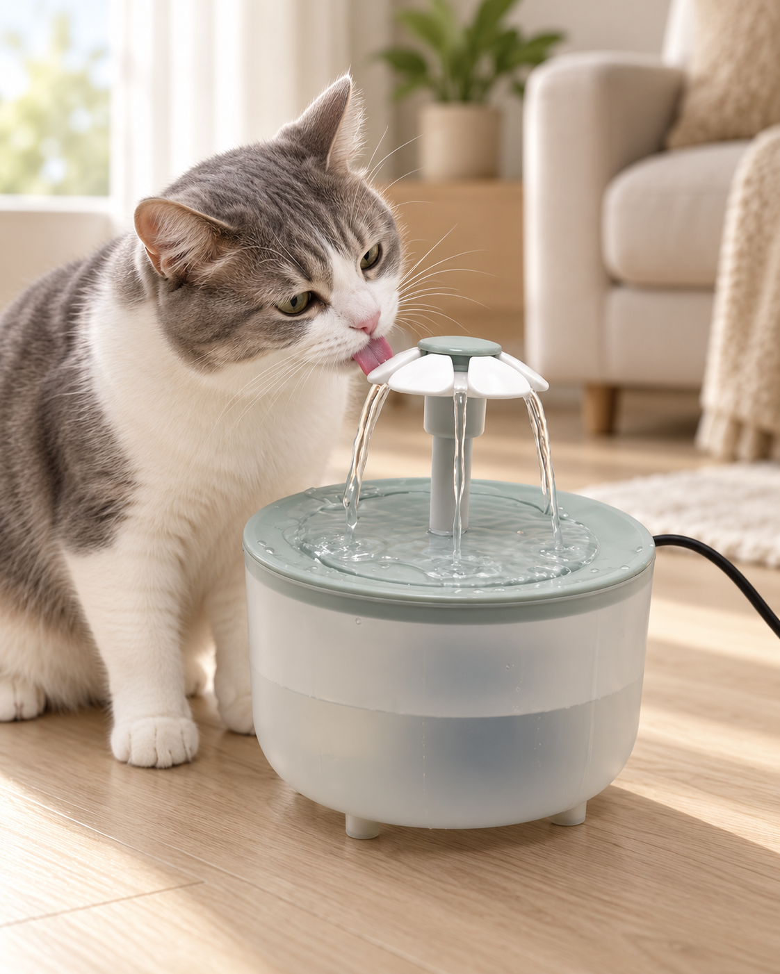 QuietFlow 1.2L Pet Water Fountain
