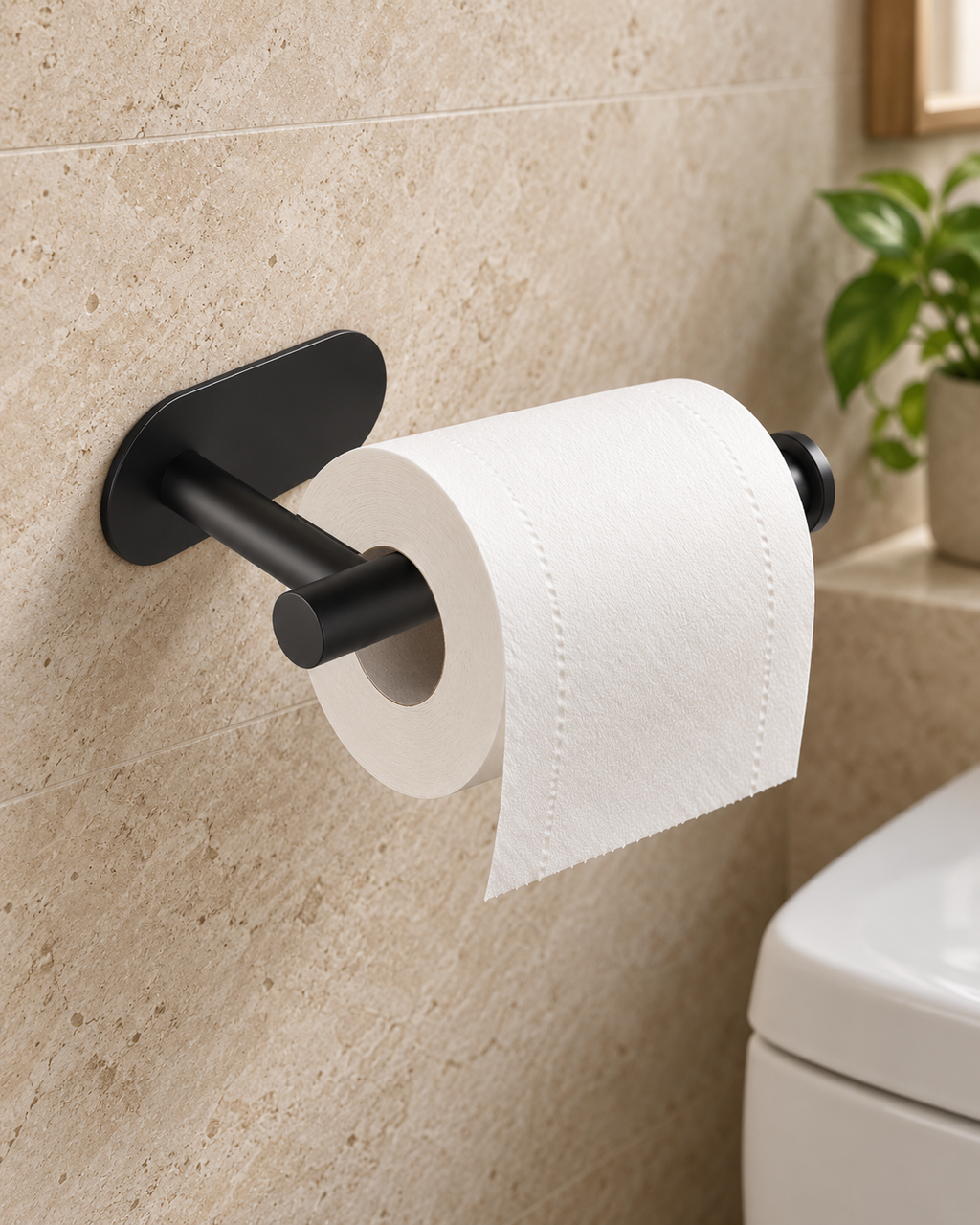 Self-Adhesive Toilet Paper Holder