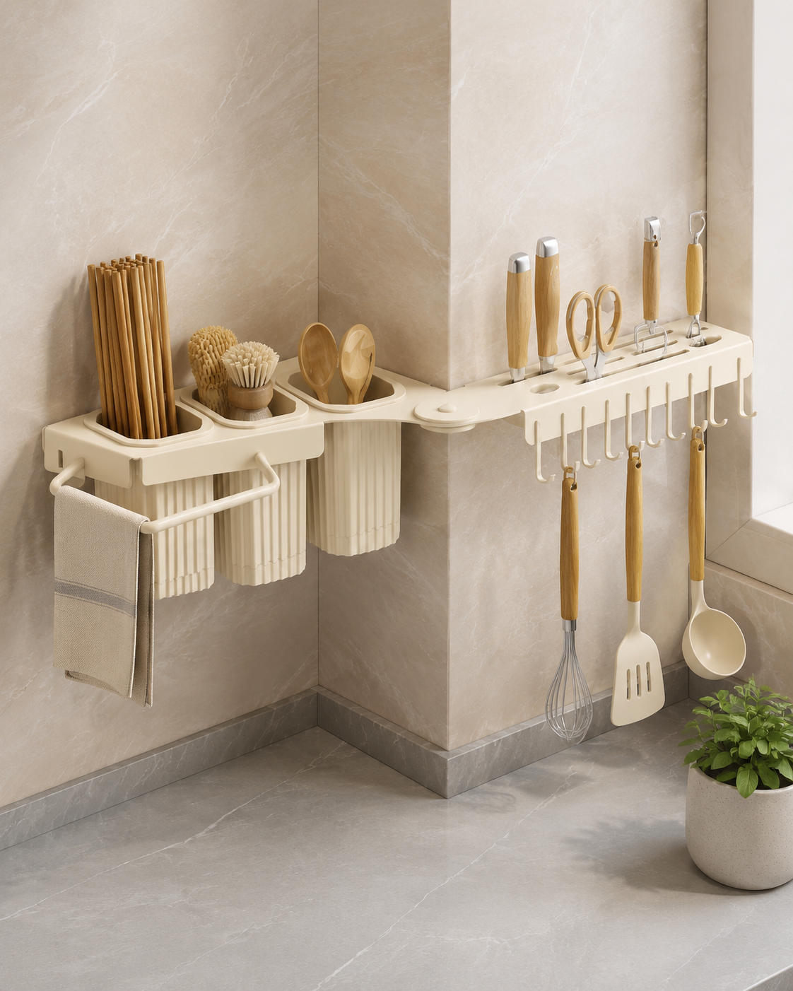 Triangle Wall-Mounted Corner Storage Shelf