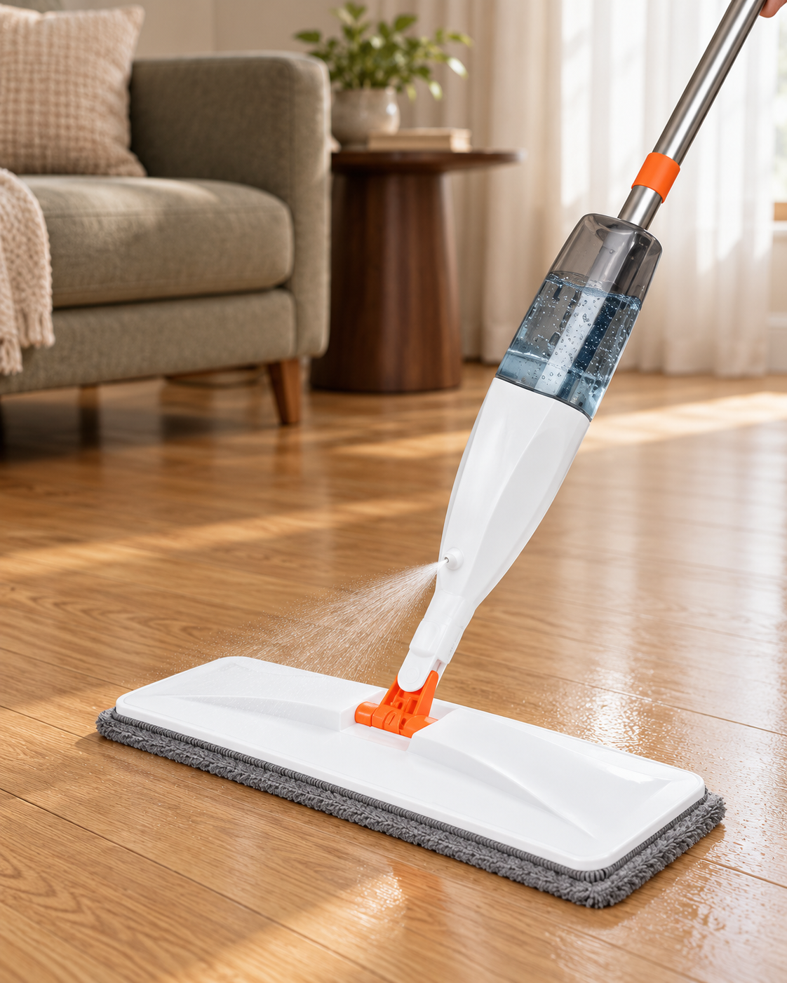 Spray Mop – Includes 1 3 Microfiber Pads