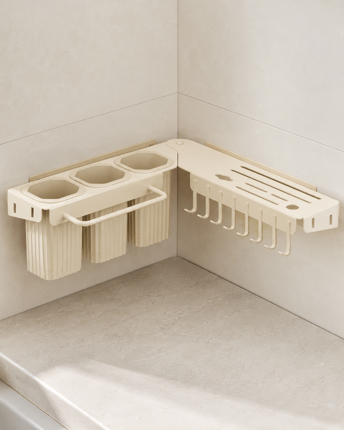 Triangle Wall-Mounted Corner Storage Shelf