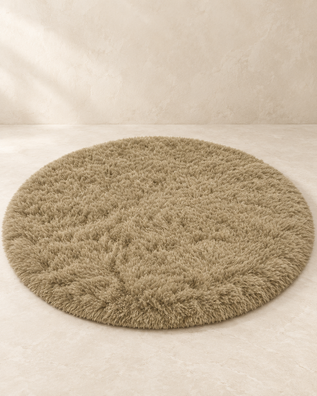 Super-Soft Round Plush Rug