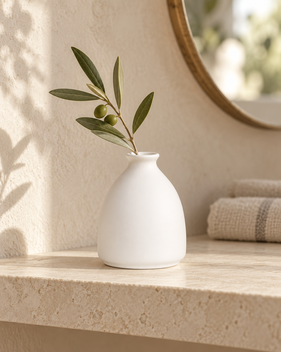 Rounded Ceramic Mini Vase