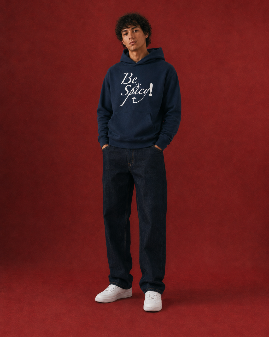 SPICY NAVY HOODIE