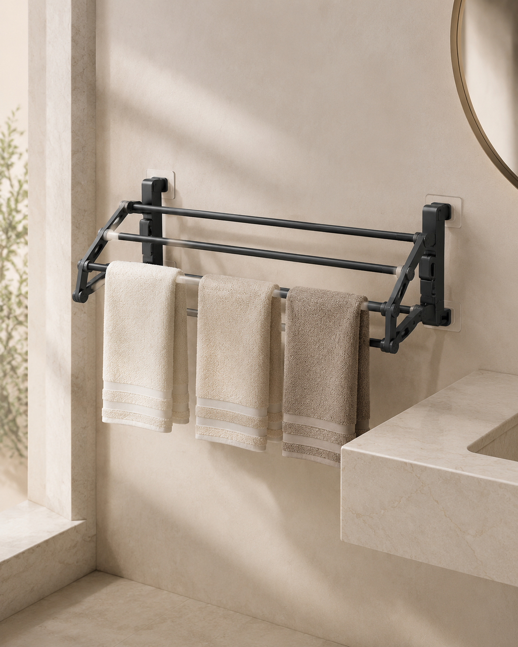 50 cm Suction-Mounted Kitchen Storage Rack