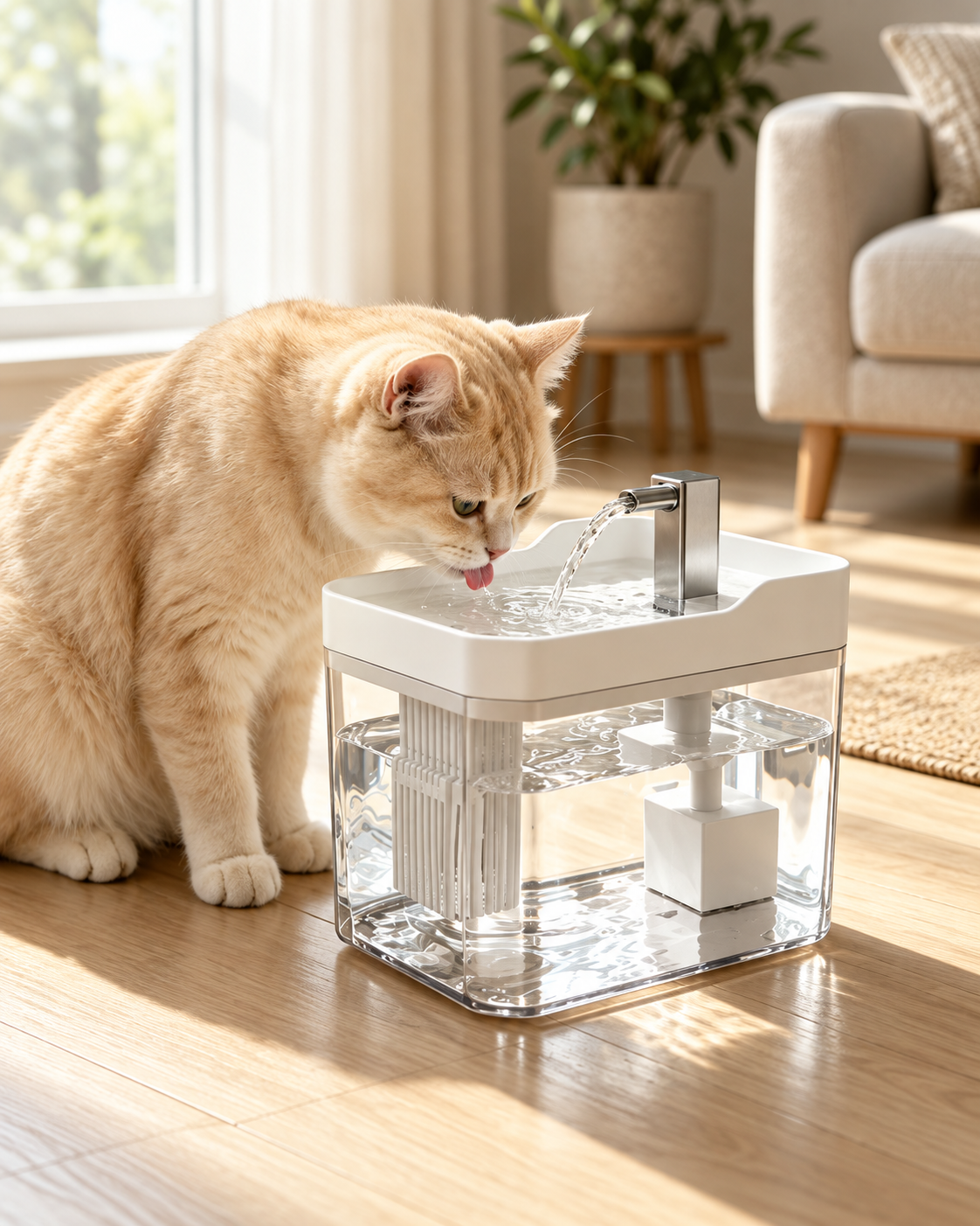 Automatic Filtered Pet Water Fountain