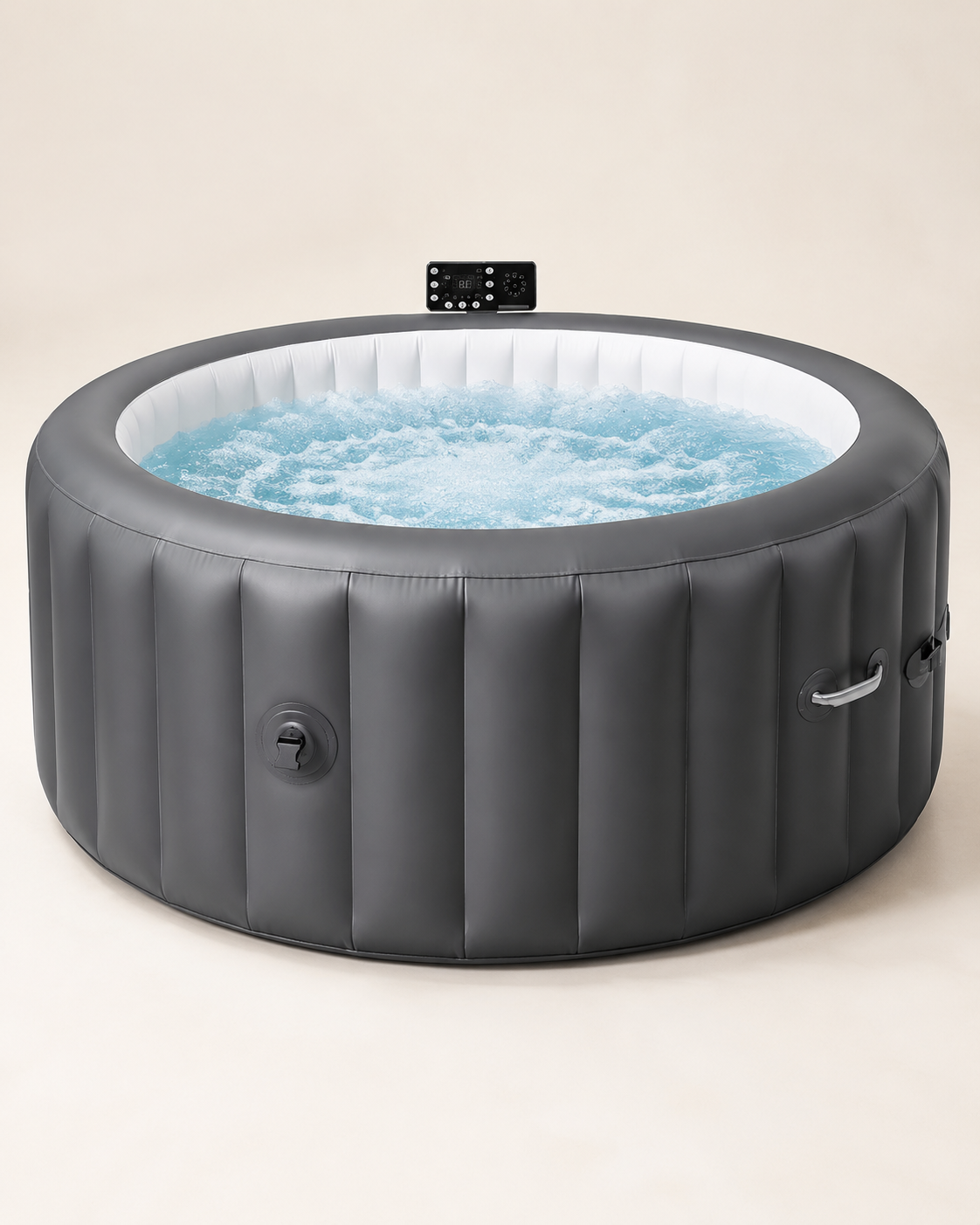 Inflatable Outdoor Spa Hot Tub with Bubble Jets – 2–3 Person