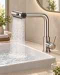 3-Mode Pull-Out Bathroom & Kitchen Faucet