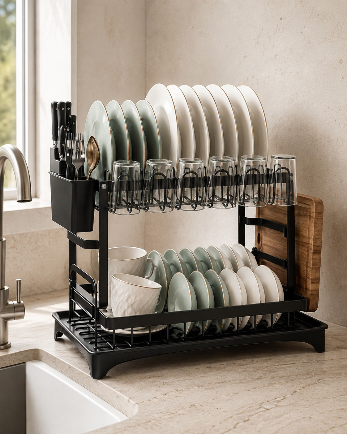 Adjustable Kitchen Sink Dish Drying Rack
