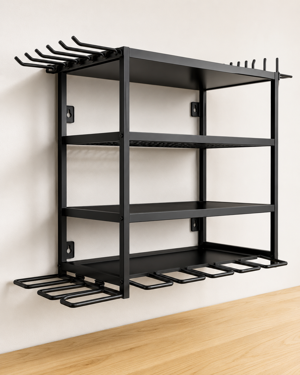 Heavy-Duty Wall-Mounted Tool Organizer