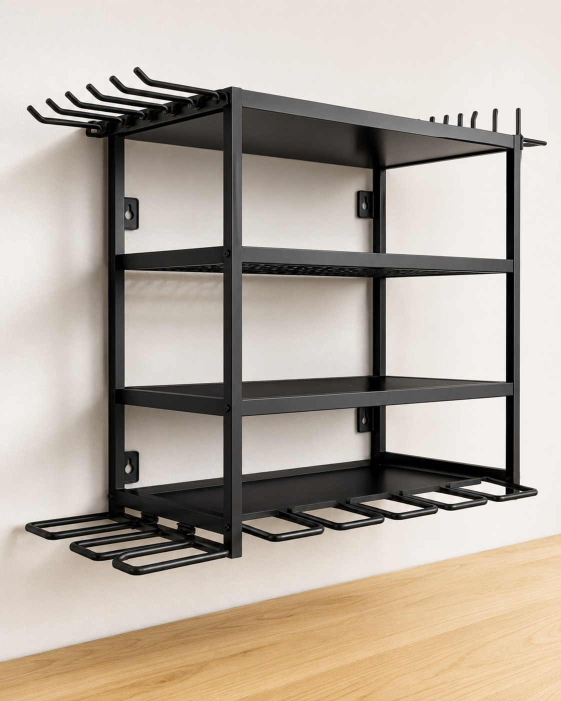 Heavy-Duty Wall-Mounted Tool Organizer