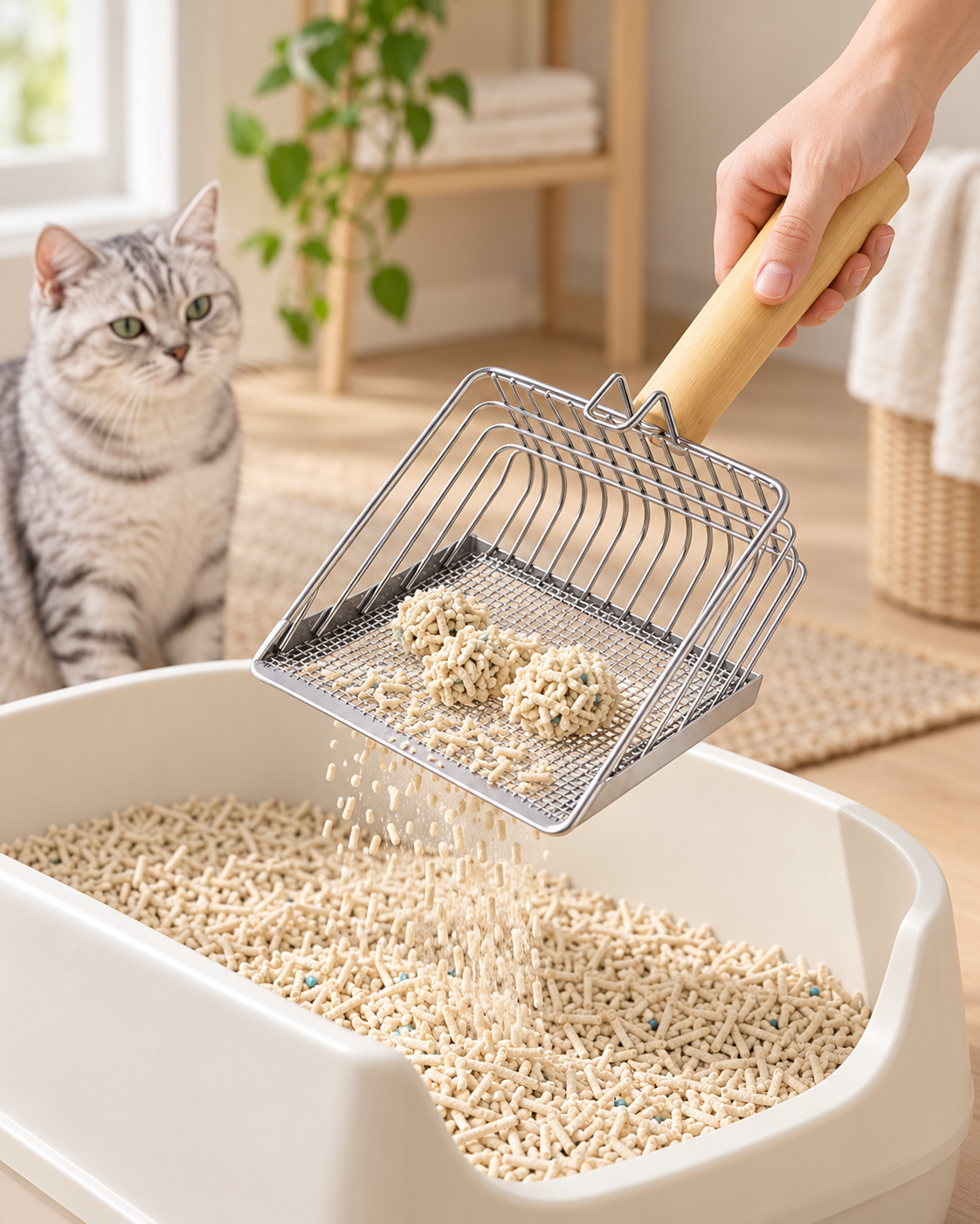 Stainless Steel Cat Litter Scoop
