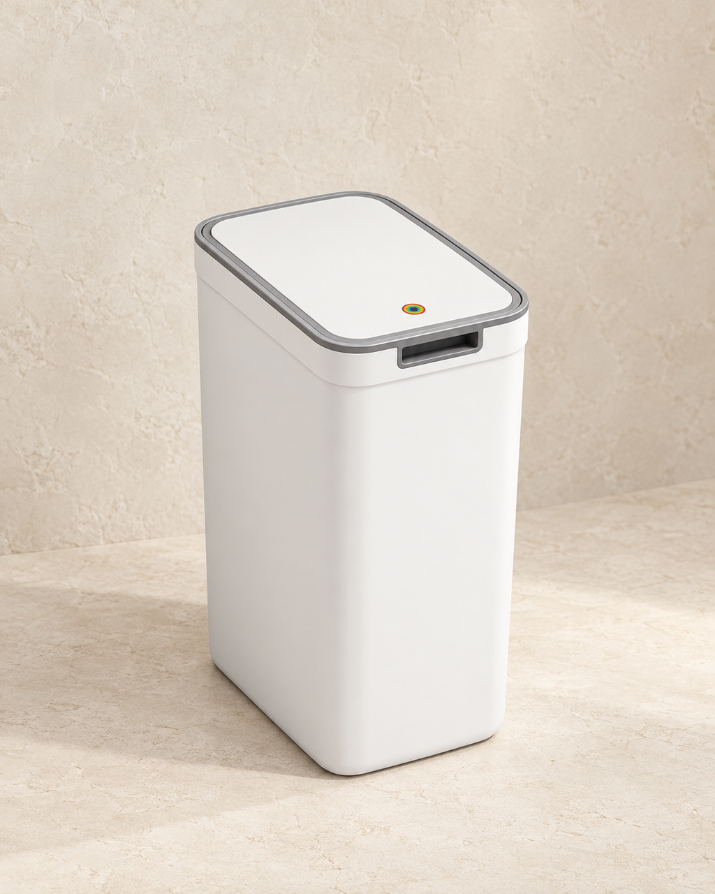 Slim Wall-Mounted Bathroom Waste Bin