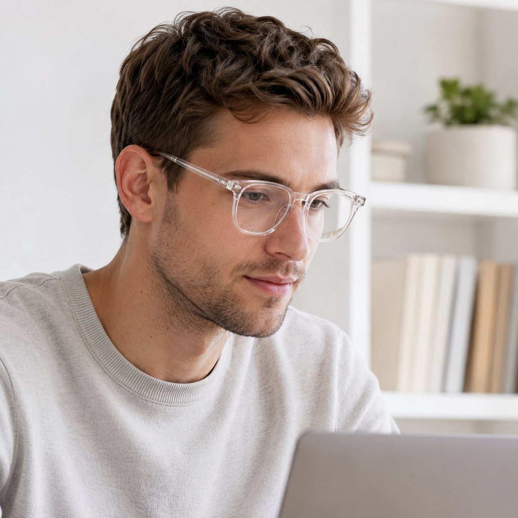 Unisex Square Blue Light Glasses